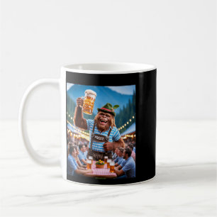 Deutscher Bigfoot Sasquatch Lederhosen lustig 2025 Kaffeetasse