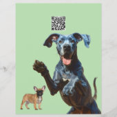 Deutscher Dogge-Hundesitter  Flyer (Hinten)