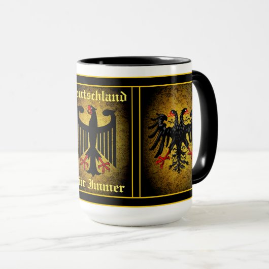 Deutscher Doppeladler/Deutschland-Pelz Tasse (VorderseiteRechts)