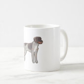 Deutscher Drahthaar Hund � Süße Tier Kunst Kaffeetasse (VorderseiteRechts)