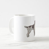 Deutscher Drahthaar Hund � Süße Tier Kunst Kaffeetasse (Vorderseite Links)