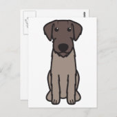 Deutscher Drahthaar Pointer Dog Cartoon Postkarte (Vorne/Hinten)
