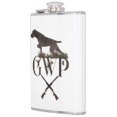 Deutscher Drahthaar Pointer Flask Flachmann (Links)