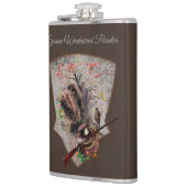 Deutscher Drahthaar Pointer Flask Flachmann (Links)