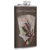 Deutscher Drahthaar Pointer Flask Flachmann (Rechts)