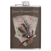 Deutscher Drahthaar Pointer Flask Flachmann (Vorderseite)
