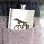 Deutscher Drahthaar Pointer Flask Flachmann (Beispiel)