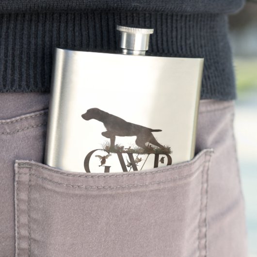 Deutscher Drahthaar Pointer Flask Flachmann (Beispiel)