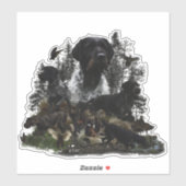 Deutscher Drahthaar Pointer Sticker (Blatt)