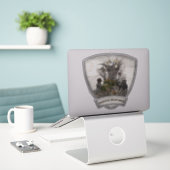 Deutscher Drahthaar Pointer Sticker (Laptop auf Schreibtisch)