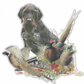 Deutscher Drahthaar Pointer Sticker (Vorderseite)