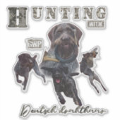 Deutscher Drahthaar Pointer Sticker (Vorderseite)