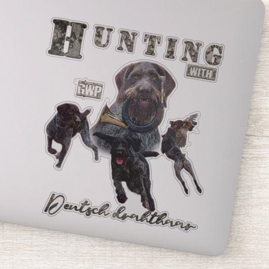 Deutscher Drahthaar Pointer Sticker (Detail)