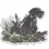 Deutscher Drahthaar Pointer Sticker (Vorderseite)
