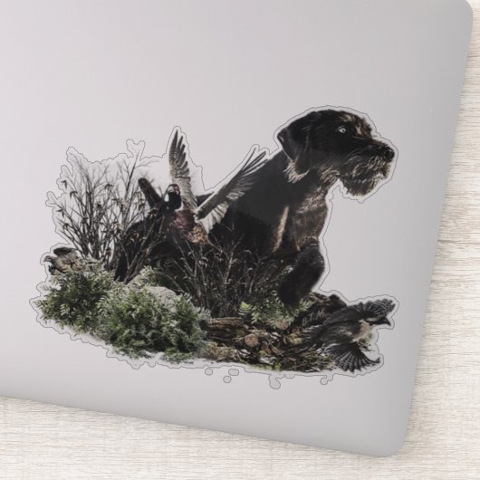 Deutscher Drahthaar Pointer Sticker (Detail)