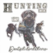 Deutscher Drahthaar Pointer Sticker (Vorderseite)