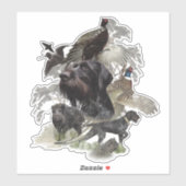 Deutscher Drahthaar Pointer Sticker (Blatt)