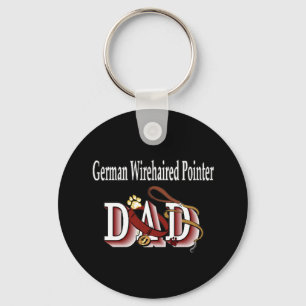 Deutscher Drahthaar Zeiger Papa Schlüsselanhänger
