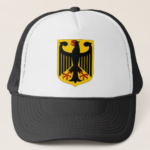 Deutscher Eagle auf gelbem Schild Truckerkappe