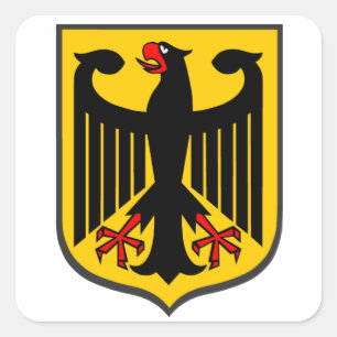 Deutscher Eagle Quadratischer Aufkleber