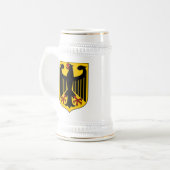 Deutscher Eagle Stein Bierglas (Vorderseite Links)