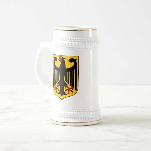 Deutscher Eagle Stein Bierglas (Vorderseite Links)