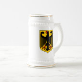 Deutscher Eagle Stein Bierglas (VorderseiteRechts)