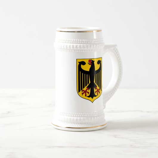 Deutscher Eagle Stein Bierglas (VorderseiteRechts)