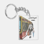 Deutscher Elf Berlin Zug Ausflug Fantasy Art Schlü Schlüsselanhänger (Vorderseite links)