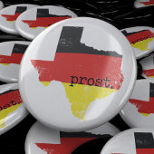 Deutscher Flag-Prost in bedrücktem Texas Button