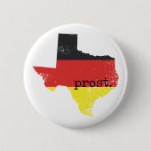 Deutscher Flag-Prost in bedrücktem Texas Button (Vorderseite)