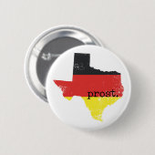 Deutscher Flag-Prost in bedrücktem Texas Button (Vorne & Hinten)