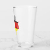 Deutscher Flag-Prost in bedrücktem Texas Glas (Links)
