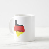 Deutscher Flag-Prost in bedrücktem Texas Kaffeetasse (Vorderseite Links)