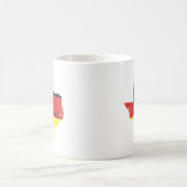 Deutscher Flag-Prost in bedrücktem Texas Kaffeetasse (Mittel)