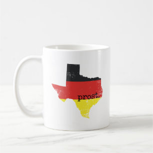 Deutscher Flag-Prost in bedrücktem Texas Kaffeetasse