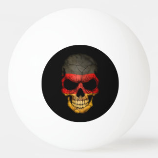 Deutscher Flaggen-Schädel Tischtennisball
