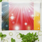 Deutscher Flaggenhintergrund Handtuch (Gefaltet)