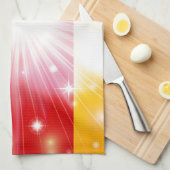 Deutscher Flaggenhintergrund Handtuch (Viertel Falte)