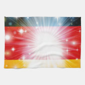 Deutscher Flaggenhintergrund Handtuch (Horizontal)