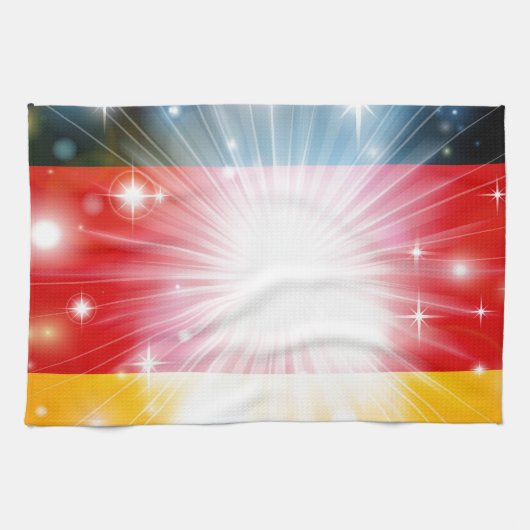 Deutscher Flaggenhintergrund Handtuch (Horizontal)