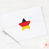 Deutscher Flaggensternaufkleber Stern-Aufkleber (Umschlag)