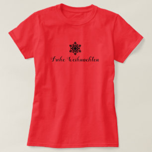 Deutscher froher Weihnachts-Langschläfer-T - Shirt