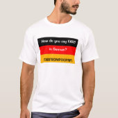 Deutscher Furz-T - Shirt (Vorderseite)