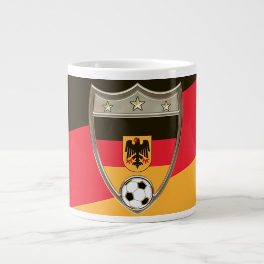 Deutscher Fußball 20oz. Jumbo-Tasse (Vorderseite)