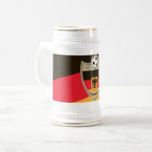 Deutscher Fußball Bierglas (Vorderseite Links)