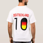 Deutscher Fußball T-Shirt (Rückseite)