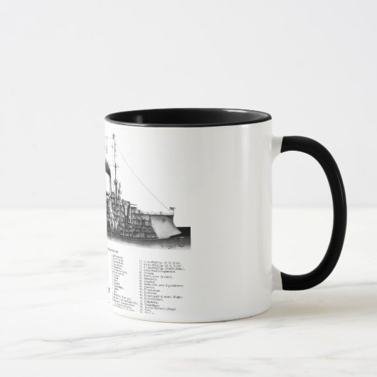 Deutscher gepanzerter Kreuzer Tasse (Rechts)