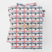 Deutscher Hirte 19" x 29" Faltpapierblätter. Geschenkpapier Set (Beispiel)