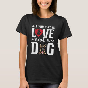 Deutscher Hirte Alles, was du brauchst, ist Liebe T-Shirt